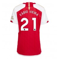 Dres Arsenal Fabio Vieira #21 Domáci pre Ženy 2023-24 Krátky Rukáv
